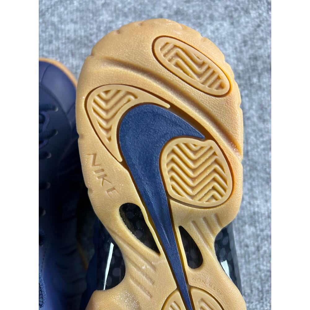 Nike Air Foamposite One GS Midnight Navy Gum Sole Size 6Y 7W - Picture 9 of 12